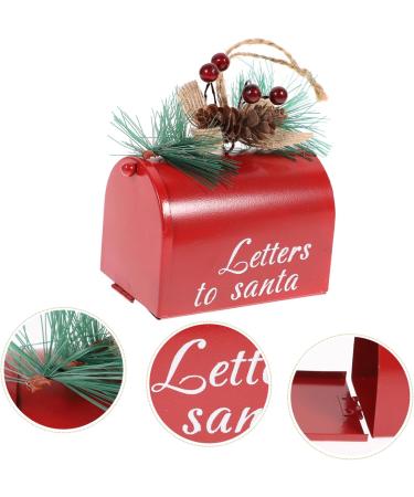 Alipis 1pc Decorative Hanging Decor Ornament Festival Home Tree Decoration Pendant Nice Iron Mail Xmas Red 9X9CM - Buy Online on SooperMarket.com