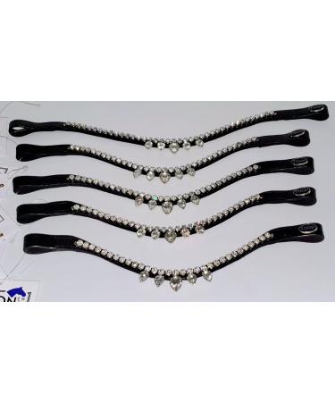 Tyssons Breeches Herring Band Drops Diadem - Luxury Leather Glitzer Strass Belt for Minishetty Shetty Pony & WB - Shop Internationally - Buy Online on SooperMarket.com