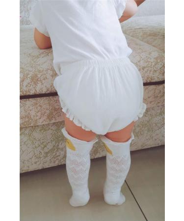 AYIYO Unisex Toddler Diaper Cover - Linen Bloomer Shorts 2Pcs for Newborn Boys Girls 2-3 Years - Black+White - Buy Online on SooperMarket.com