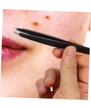 Gogogmee Double-Ended Eyebrow Tweezers Eyebrow Repairing Tweezer Eyebrow Grooming Tool False Eyelash Pick Tweezer Eyelash Pick up Tool Tweezer for False Eyelash Eyebrow Clip Stainless Steel - Buy Online on SooperMarket.com