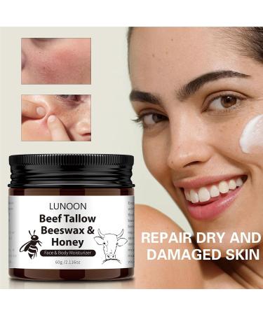 Face Repair & Body Moisturizer Cream - Beef Tallow Beeswax & Honey for Dry Skin Repair | Firming & Even Skin | 2.11 Oz - Buy Online on SooperMarket.com