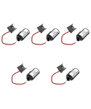 5 Pcs Battery Replacement for HHT SLC5/02 SLC5/04SLC5/05 SLC-5/01 SLC5/02 SLC5/03 SLC5/05 SLC5/03 SLC5/04 SLC-5/01 MicroLogix 1500 SLC500