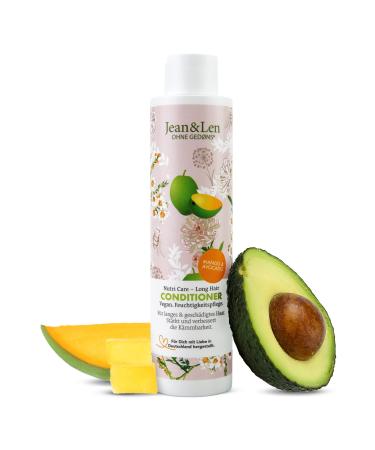 Jean & Len Conditioner Nutri Care Mango & Avocado for long and damaged hair counteracts hair fracture improves wet stance without parabens & silicones vegan 300 ml