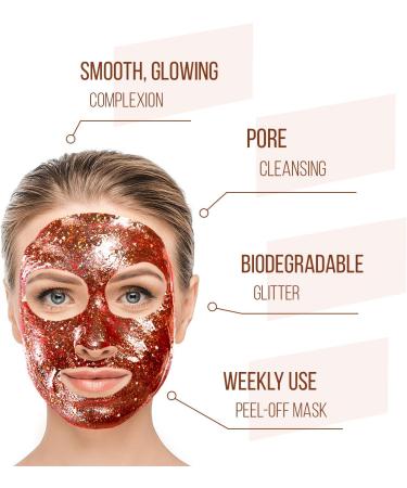 7th Heaven Clean Pores Radiant Skin Stardust Galactic Gold Peel-Off Mask With The Infusion of witch hazel willow herb tea tree and a sprinkle of biodegradable glitter 10g - Buy Online on SooperMarket.com