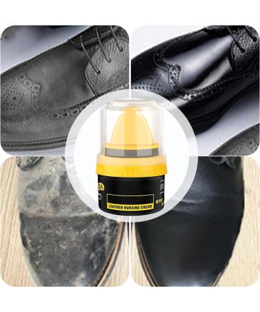 Evember 2 Colors Shoe Polish Leather Repair Cream Leather Cream Shoe Polish Cream Shoe Polish Leather Repair Cream Liquid Shoe Care Shoe Cream With Sponge Applicator Intensive Leather Care Nourishing 1pcs black - Buy Online on SooperMarket.com