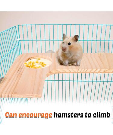 4-Piece Hamster Accessories Set | Hamster Pedal & Jumping Board with 3 Balls | Ideal for Guinea Pigs Chinchillas and Rabbits - Buy Online on SooperMarket.com