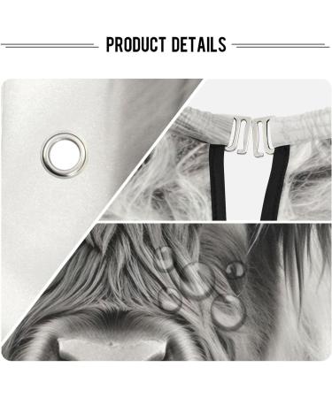Kigai Highland Cow Barber Cape - Adjustable Waterproof Salon Hair Cutting Cape for Men & Women - Buy Online on SooperMarket.com