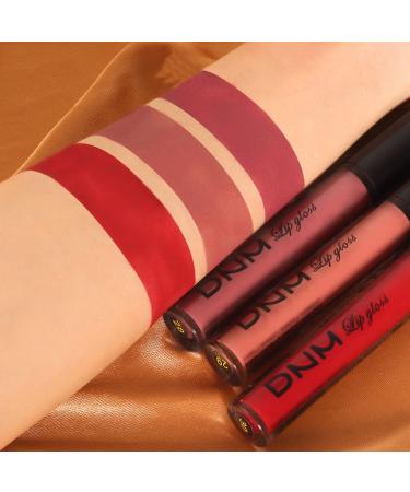 3Pcs Matte Lip Gloss Set Matte Liquid Lipstick Set Lip Stain Long-Lasting Waterproof Lipgloss Makeup Gift Lipsticks Set Vibrant Lips Set (10) #10 - Buy Online on SooperMarket.com