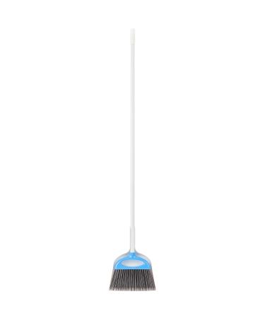 Amazon Basics Dustpan Broom Set, Blue and White