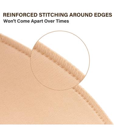 Bra Pads Inserts 3 Pairs - Nimiah Sewn Edges A/B C/D D/E Cup Sizes | Beige Black White Options | Small-Medium Size - Buy Online on SooperMarket.com