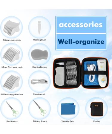 Baby Hair Clipper Silent Hair Clippers for Children Quiet Kids Hair Trimmer (with Bag) - Buy Online on SooperMarket.com
