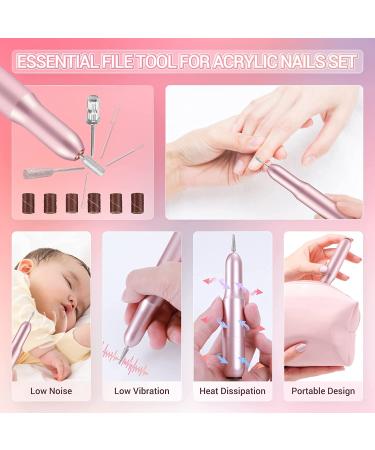 Cooserry Acrylic Nail Kit with Drill and UV Light - Beginner Nail Kit with 3 Colors Powder and Monomer Liquid Set - Buy Online on SooperMarket.com