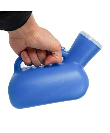 Men's Urinal with Hand held Portable Urine Cup 1000ML Male Urinal Portable Mens Potty Pee Bottle Collector Travel Toilet