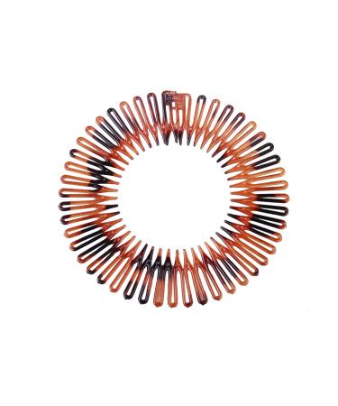 YALLNASL Girls Flexible Zig Zag Hair Bands - 6 Pack, 3 Colors - Spiral Headband for Women's Hair - No Slip Stretch Combs - Buy Online on SooperMarket.com