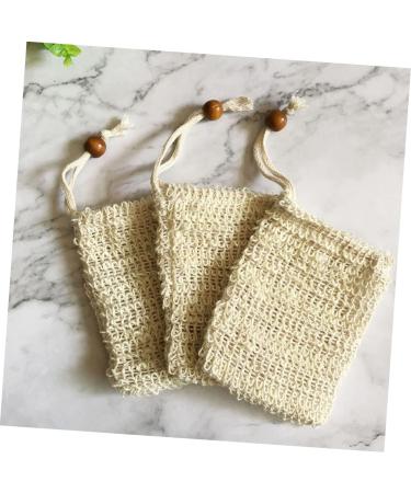 Gogogmee 4pcs Facial Net Foaming Net Face Washing Bag Soap Holder Soap Storage Bag Yellow - Buy Online on SooperMarket.com