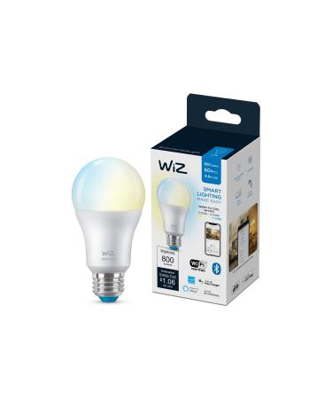 WiZ Connected Tunable White A19 Smart WiFi Light Bulb Dimmable 2700K - 6500K Smart Control with WiZ App Compatible with Alexa Google Assistant and Siri Shortcuts No Hub Required 1 Bulb A19 Tunable White 1 Count (Pack of 1)