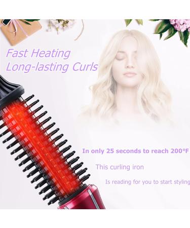 Electric Hair Curler Hot Curler Brush Professional Anti-Scald Instant Heat Up Curling Wands Instant Heat Styling Brush Suitable For All Hair Types (UK Plug(110-240V)) 1 Count (Pack of 1) - Buy Online on SooperMarket.com