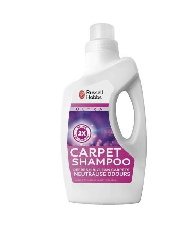 Russell Hobbs RHSMP103AB Double Concentrated 1L Carpet Shampoo in Alpine Fragrance Solutions White
