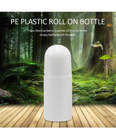 DASNTERED Roll On Bottle Portable 4pcs 50ml Empty Refillable Lip Balms Essential Oil Roll On Bottle Leak-Proof DIY Deodorant Containers For Sunscreen Moisturizer etc - Buy Online on SooperMarket.com