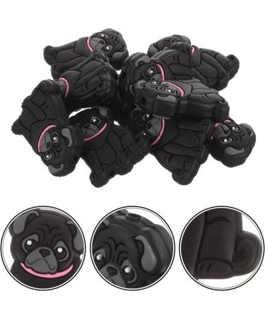 SEWACC 10pcs Cute Animal Dog Silicone Loose Beads - Teething Beads for Crafts - Buy Online on SooperMarket.com