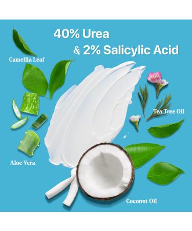 Urea Cream 40 with Salicylic Acid 4.6 Oz - Intensive Callus Remover for Dry Cracked Feet & Hands - Moisturizing & Exfoliating Foot Cream - 4.6 Ounce (Pack of 1) - Buy Online on SooperMarket.com