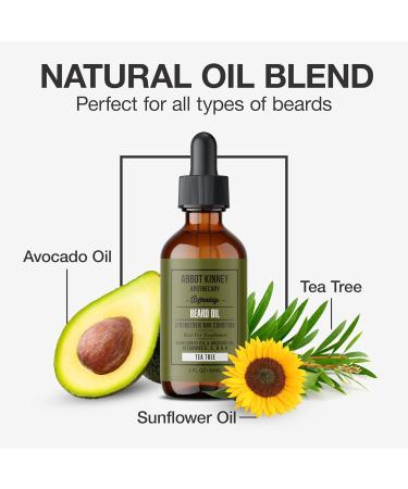 Softening Beard Oil - Strengthen & Condition with Natural Oils | Tea Tree - 2 oz - Buy Online on SooperMarket.com