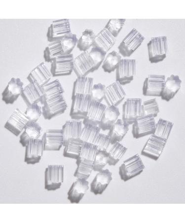 Silicone Earring Backs, 200PCS Soft Earring Stoppers, Clear Earring Backing Replacement for Stud Post Fishhook Earrings, Hypoallergenic