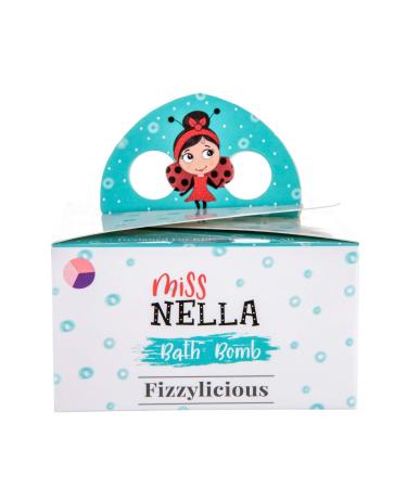 Miss Nella Fizzylicious 3 Bath Fizzers Pack For Kids Hypoallergenic & Fragrance Free Safe & Fun.3 ColoUllen Bath Bombspink a Boo-Pink Little Poppet-Purple Bubble Gum-Lilac