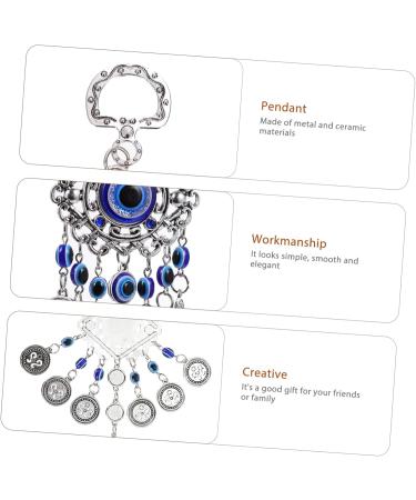 ORFOFE Blue Eyes Pendant Decor Ornament Car Tote Trendy Purse Turkish Blue Eyes Fashion Devil Eye Necklace - Buy Online on SooperMarket.com