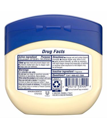 Vaseline 100% Pure Petroleum Jelly Baby Skin Protectant 13 Oz - Pack of 4 - Buy Online on SooperMarket.com
