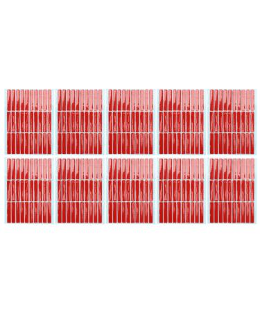 Nail Art Mounting Tape Set 10 Sheet Salon Double Sided Adhesive Tape Nail Tip Mounting Display Tape Nail Tip Fixation Tools Accessory for Nail Tip Color Display for Home and Nail