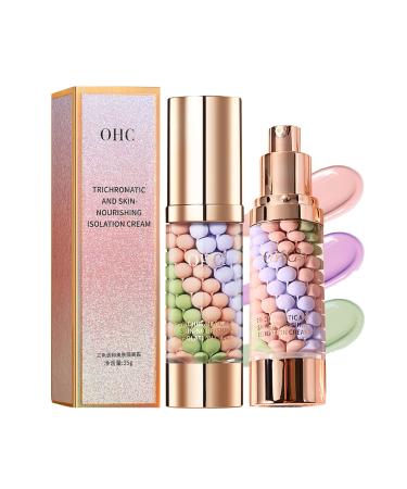 ICE LOVE Face Primer  a Hydrating  Oil-Controlling Tri-Color Primer That Brightens and Adjusts Skin Tone Isolation Cream. (8063)