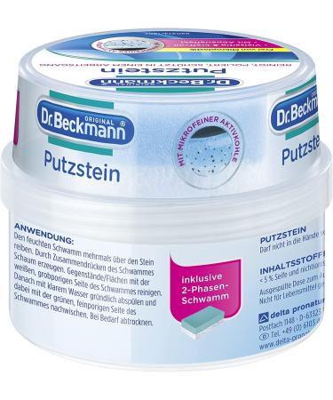 Dr. Beckmann Universal Cleaning Stone - 400g | All-Purpose Household Cleaner with 2-Phase Sponge | International Shipping Available - Buy Online on SooperMarket.com