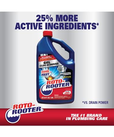 Roto-Rooter 351403 Gel Clog Remover - Powerful 32 oz Drain Cleaner for Fast Clog Removal | International Shipping Available - Buy Online on SooperMarket.com