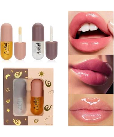 Vigcebit Lip Filler Set - 2-Part Moisturizing Lip Enhancer for Beautiful Fuller Lips | Hydrating Lip Gloss Set - Buy Online on SooperMarket.com