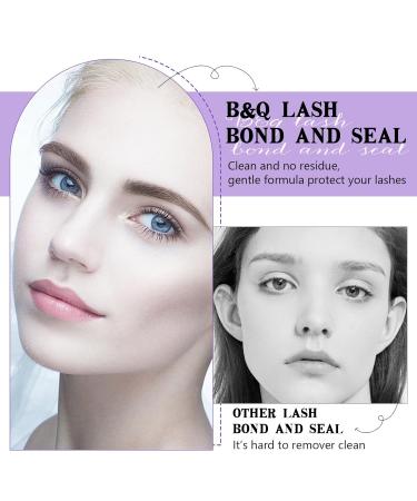B&Q Lashes Bond and Seal Waterproof 10ML - Long Lasting Lash Bond for DIY Extensions | Perfect for Beginners - YJST-Black - Buy Online on SooperMarket.com