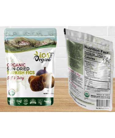 Organic Turkish Dried Figs | Purely Figs - USDA Certified, No Added Sugars or Preservatives | Non-GMO, Vegan & Kosher | 8oz - Buy Online on SooperMarket.com