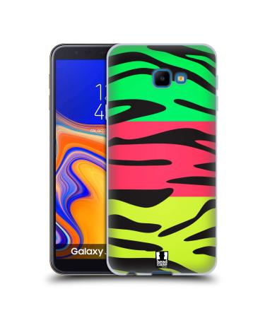 Head Case Designs Zebra Print Nail Art Soft Gel Case Compatible With Samsung Galaxy J4 Core