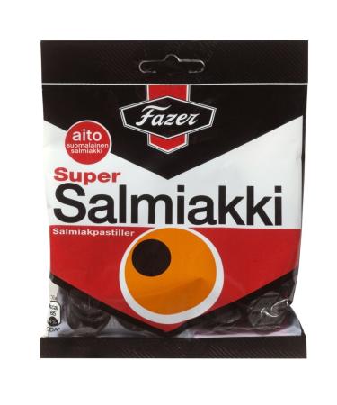 Fazer Super Salmiakki (80g bag)