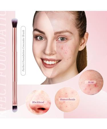 12 Pcs Eyeshadow Smudge Brush 2 in 1 Double Ended Concealer Makeup Applicator - Buy Online on SooperMarket.com