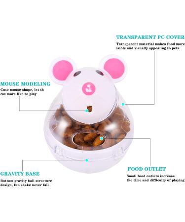 Auxsooul Cat Interactive Toys - 2-Pack Snackball & Food Dispenser for Cats - Intelligence & Treat Play - Buy Online on SooperMarket.com
