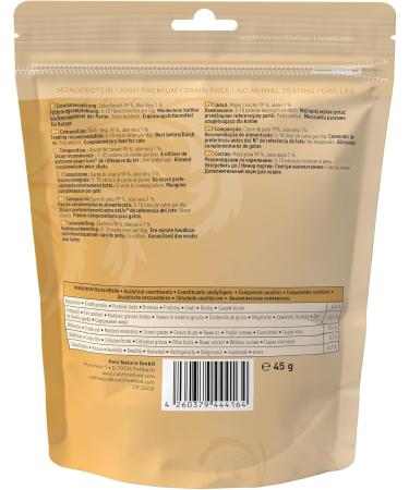Catz Finefood MEATZ Duck Cat Snack - Grain-Free Sugar-Free With Aloe Vera - 45g Crispy Grilled Stripes for Cats - Buy Online on SooperMarket.com