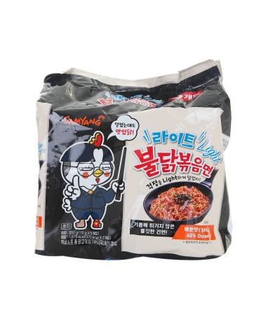 Samyang Light Bulldark Spicy Chicken Roasted Noodle Soup (Non-frying dried noodles / Pack of 5) / Korean food / Korean ramen / Spicy Korea Noodle Challenge (overseas direct shipment)