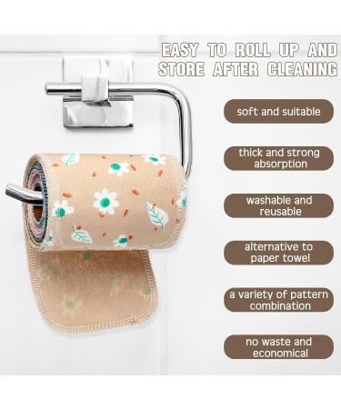 Vitalcozy Reusable Toilet Towels | Washable & Absorbent Cotton Bidet Towels | Eco-Friendly Paperless Wipes for Kitchen & Home - Buy Online on SooperMarket.com