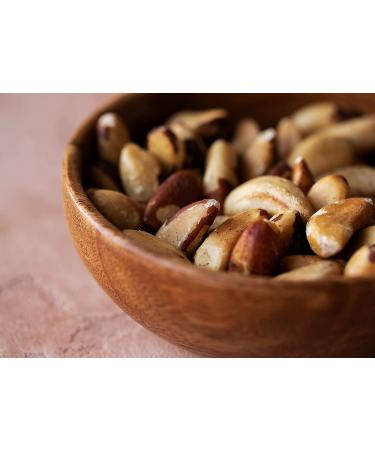 Organic Dry Roasted Brazil Nuts 8 oz | Non-GMO Whole Unsalted Oven Roasted | Vegan Kosher Bulk Snack - High Protein Selenium Fatty Acids - Keto-Friendly Crunchy Vegan Snack 8oz - Buy Online on SooperMarket.com