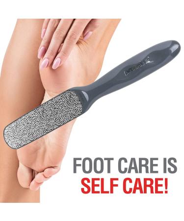Probelle Double Sided Multidirectional Nickel Foot File Callus Remover - Instantly Reduce Calluses and Corns to Powder, Safe Tool (Dark Grey) - Buy Online on SooperMarket.com