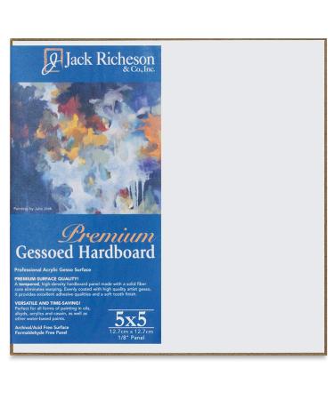 Jack Richeson Gessoed Hardboard Panels - 5x5 White