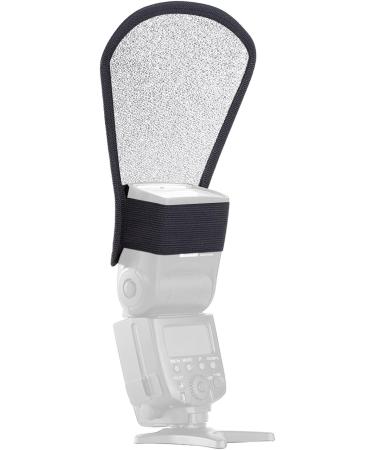 Neewer Silver/White Flash Diffuser Reflector for Nikon, Canon, Sony, Pentax, Olympus, Yongnuo, Godox Speedlite Flashes - Buy Online on SooperMarket.com