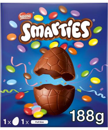Smarties Milk Chocolate Large Easter Egg 188g - Buy Online on SooperMarket.com