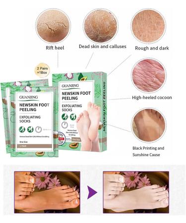 Joyeee Foot Peel Mask for Hard Skin 4 Pairs Exfoliating Foot Peeling Mask Foot Peel Socks for Removes Calluses and Hard Skin Foot Care For Men and Women B#4 Pairs - Buy Online on SooperMarket.com